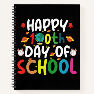 Happy 100日目の学校の先生 学生 ノートブック