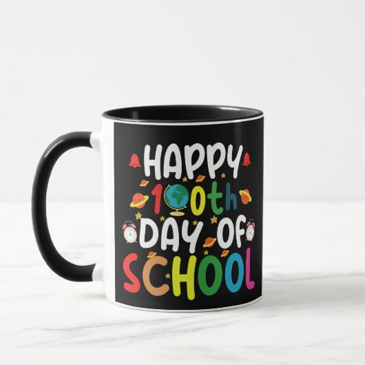 Happy 100日 学園の先生 学生 マグカップ (左)
