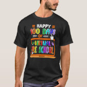 Happy 100日Virtual Pre School Elementary Te Tシャツ (正面)