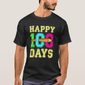 Happy 100 Days 100th Day Of School Student Teacher Tシャツ (正面)