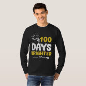 Happy 100 Days Brighter School Bright Light Bulb G Tシャツ (正面フル)