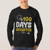 Happy 100 Days Brighter School Bright Light Bulb G Tシャツ (正面)