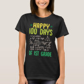 Happy 100 Days Of 1st Grade Math Teacher Equations Tシャツ (正面)