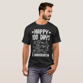 Happy 100 Days Of Kindergarten Math Teacher Equati Tシャツ (正面フル)