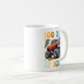 Happy 100 Days Of School モンスタートラック コーヒーマグカップ (正面右)