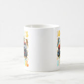 Happy 100 Days Of School モンスタートラック コーヒーマグカップ (中央)