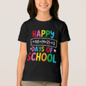 Happy 100 Days of School – 算数 Fun デザインTシャツ トライブレンドTシャツ (正面)