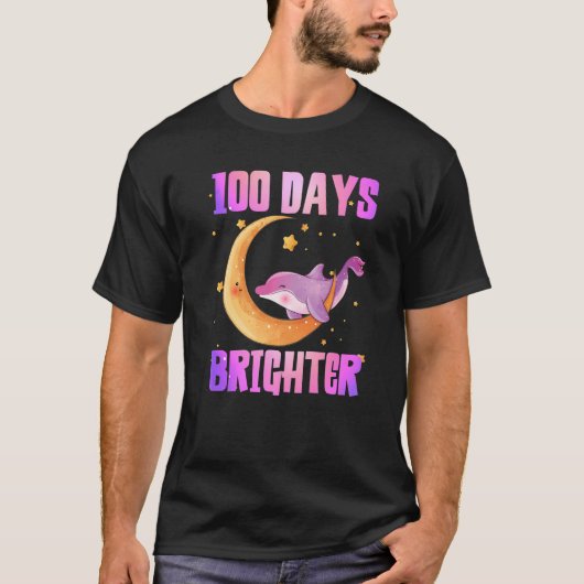 Happy 100 Days of school 100 days brighter Cute do Tシャツ (正面)