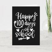 Happy 100 Days of School 100th day Brighter カード (正面)