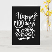 Happy 100 Days of School 100th day Brighter カード (黄色い花)
