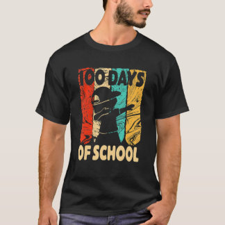 Happy 100 Days Of School 100th Day Dabbing Child K Tシャツ