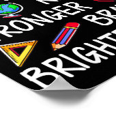 Happy 100 Days Of School 100th Day Of School Kids  ポスター (角)