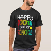 Happy 100 Days Of School 100th Day Student Kids Te Tシャツ (正面)