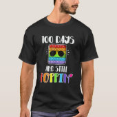 Happy 100 Days Of School And Still Poppin 100th Da Tシャツ (正面)