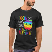 Happy 100 Days Of School And Still Poppin 100th Da Tシャツ (正面)