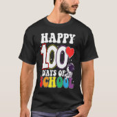 Happy 100 Days Of School Astronaut Tシャツ (正面)