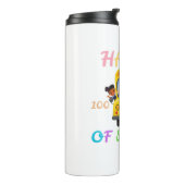 HAPPY 100 DAYS OF SCHOOL, BACK TO SCHOOL タンブラー (回転左)