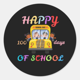 HAPPY 100 DAYS OF SCHOOL, BACK TO SCHOOL ラウンドシール