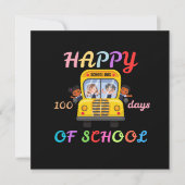 HAPPY 100 DAYS OF SCHOOL, BACK TO SCHOOL 招待状 (正面)