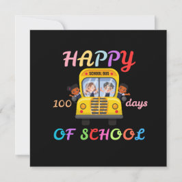 HAPPY 100 DAYS OF SCHOOL, BACK TO SCHOOL 招待状