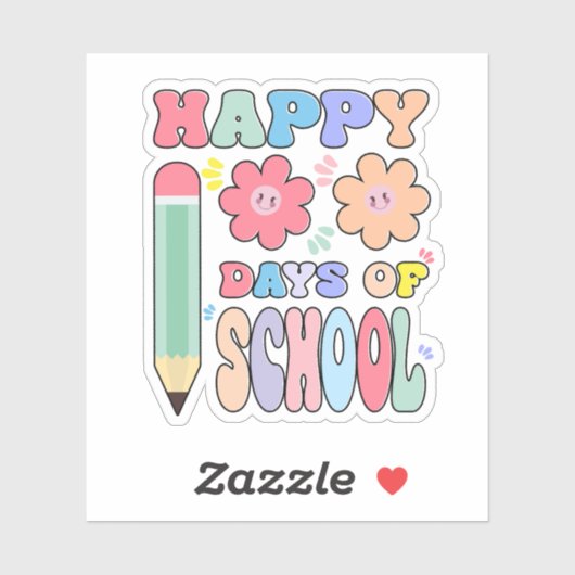 Happy 100 Days of School – Cute & Fun Celebration  シール (シート)
