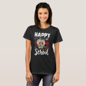 Happy 100 Days Of School Cute Owl Teacher Student Tシャツ (正面フル)