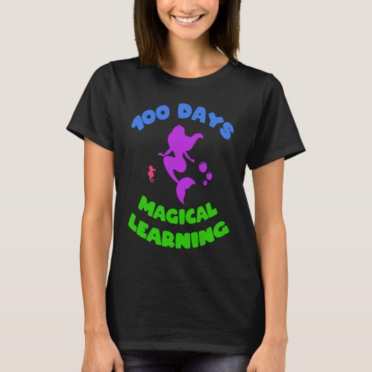 Happy 100 Days Of School Magical Learning Adorable Tシャツ (正面)