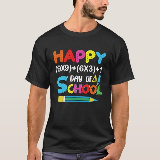 Happy 100 Days Of School Math 2023 Tシャツ (正面)