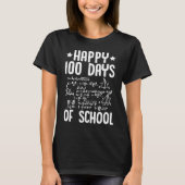 Happy 100 Days Of School Math Teacher Equations 10 Tシャツ (正面)