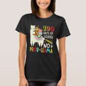 Happy 100 Days Of School No Probllama Llama 100th  Tシャツ (正面)