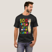 Happy 100 Days Of School No Probllama Llama 100th Tシャツ (正面フル)