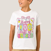 Happy 100 Days of School Pink Bow Tシャツ (正面)