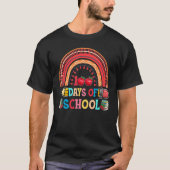Happy 100 Days Of School Smarter Brighter Rainbow  Tシャツ (正面)