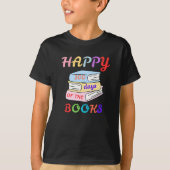HAPPY 100 DAYS OF THE BOOKS FIRST DAY OF SCHOOL Tシャツ (正面)
