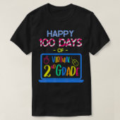 Happy 100 Days of Virtual Second Grade  100th day  Tシャツ (デザイン正面)