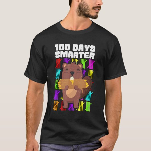 Happy 100 Days Smarter Shirts, 100th Day Of School Tシャツ (正面)