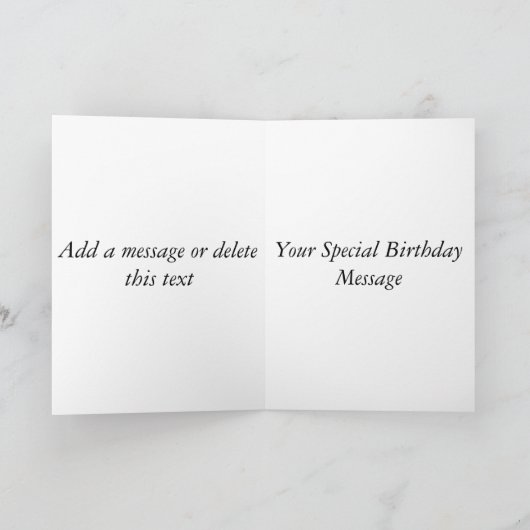 Happy 100th Birthday Greeting Card - Customizable カード (内部)