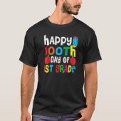 Happy 100th Day Of 1st Grade 100 Days Of School Te Tシャツ (正面)