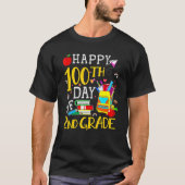 Happy 100th Day Of 2nd Grade Second Grade Teacher  Tシャツ (正面)