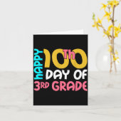 Happy 100th Day Of 3rd Grade 100 Days Of School Fo カード (黄色い花)