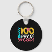Happy 100th Day Of 3rd Grade 100 Days Of School Fo キーホルダー (正面)