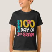 Happy 100th Day Of 3rd Grade 100 Days Of School Fo Tシャツ (正面)