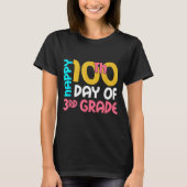 Happy 100th Day Of 3rd Grade 100 Days Of School Fo Tシャツ (正面)