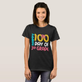 Happy 100th Day Of 3rd Grade 100 Days Of School Fo Tシャツ (正面フル)