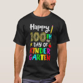 Happy 100th Day Of Kindergarten 100 Days Of School Tシャツ (正面)