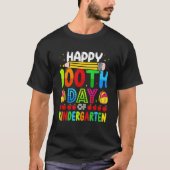 Happy 100th Day Of Kindergarten 100 Days Of School Tシャツ (正面)