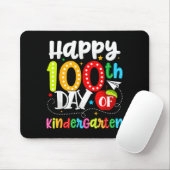 Happy 100th Day Of Kindergarten Funny Teachers Stu マウスパッド (マウス)
