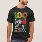 Happy 100th Day of Kindergarten School Teacher Stu Tシャツ (正面)