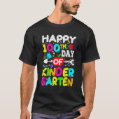 Happy 100th Day Of Kindergarten Student 100 Days O Tシャツ (正面)