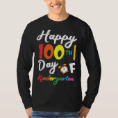 Happy 100th Day of Kindergarten Teacher & Student  Tシャツ (正面)